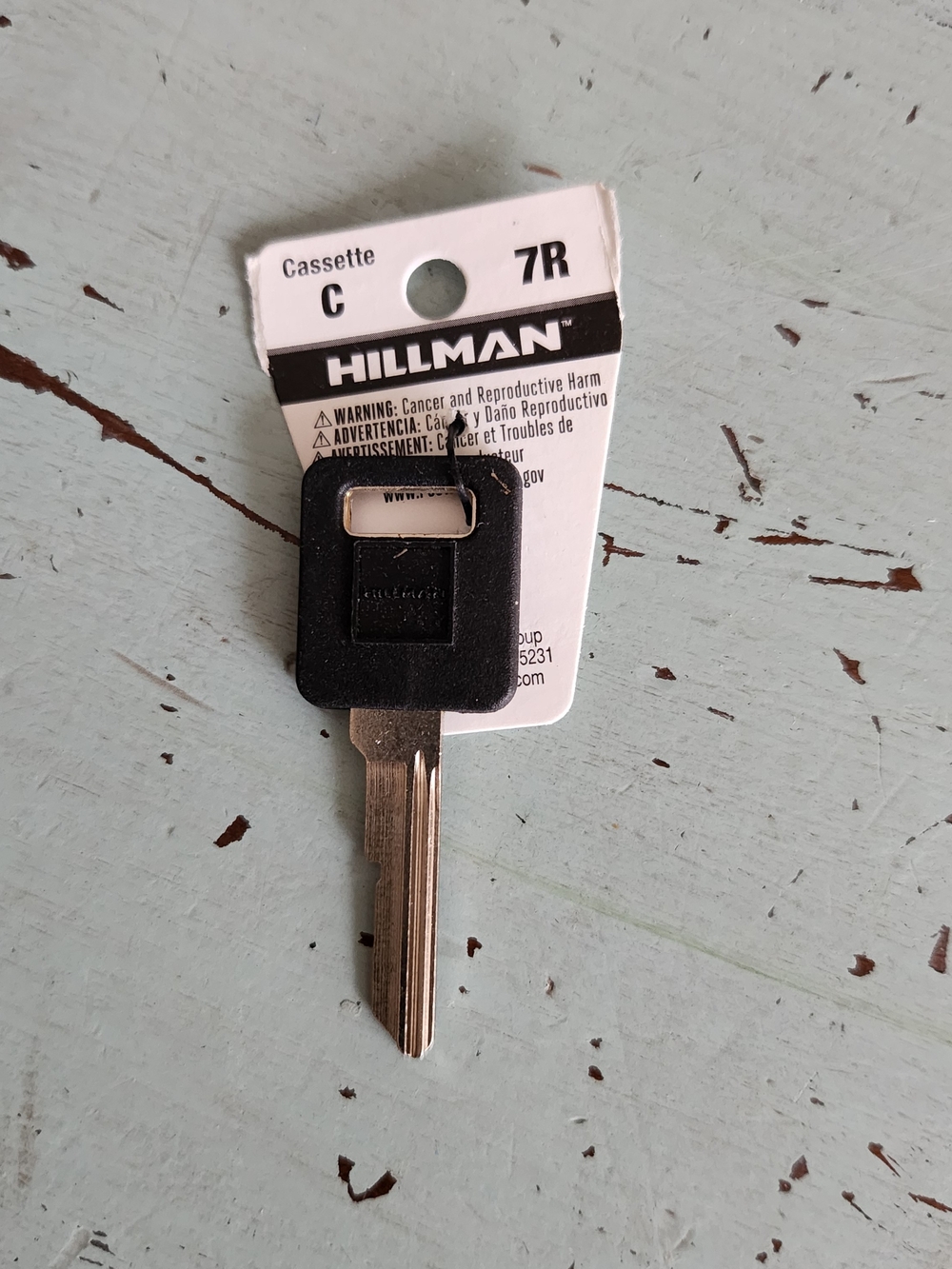 (11) Hillman Cassette C 7R Key